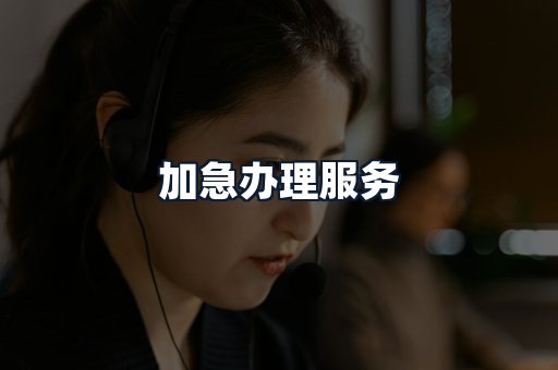 加急办理服务